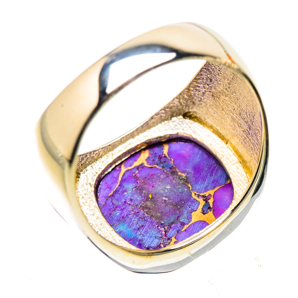 Anasilvercos Purple Copper Composite Turquoise Ring Size 9 (925 Sterling Silver)