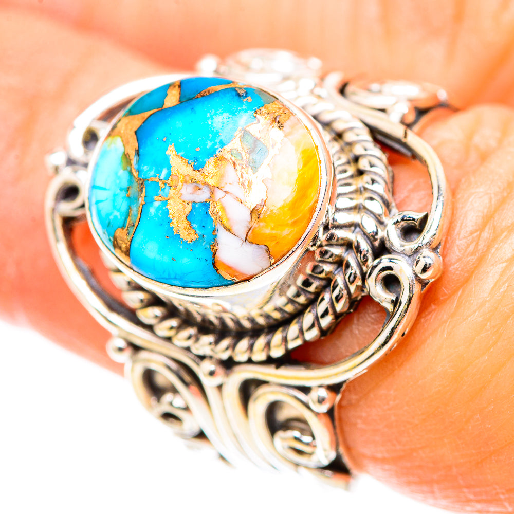 Spiny Oyster Turquoise Ring Size 6.5 (925 Sterling Silver) RING136673