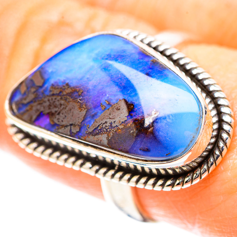 Boulder Opal Ring Size 8 (925 Sterling Silver) RING136660