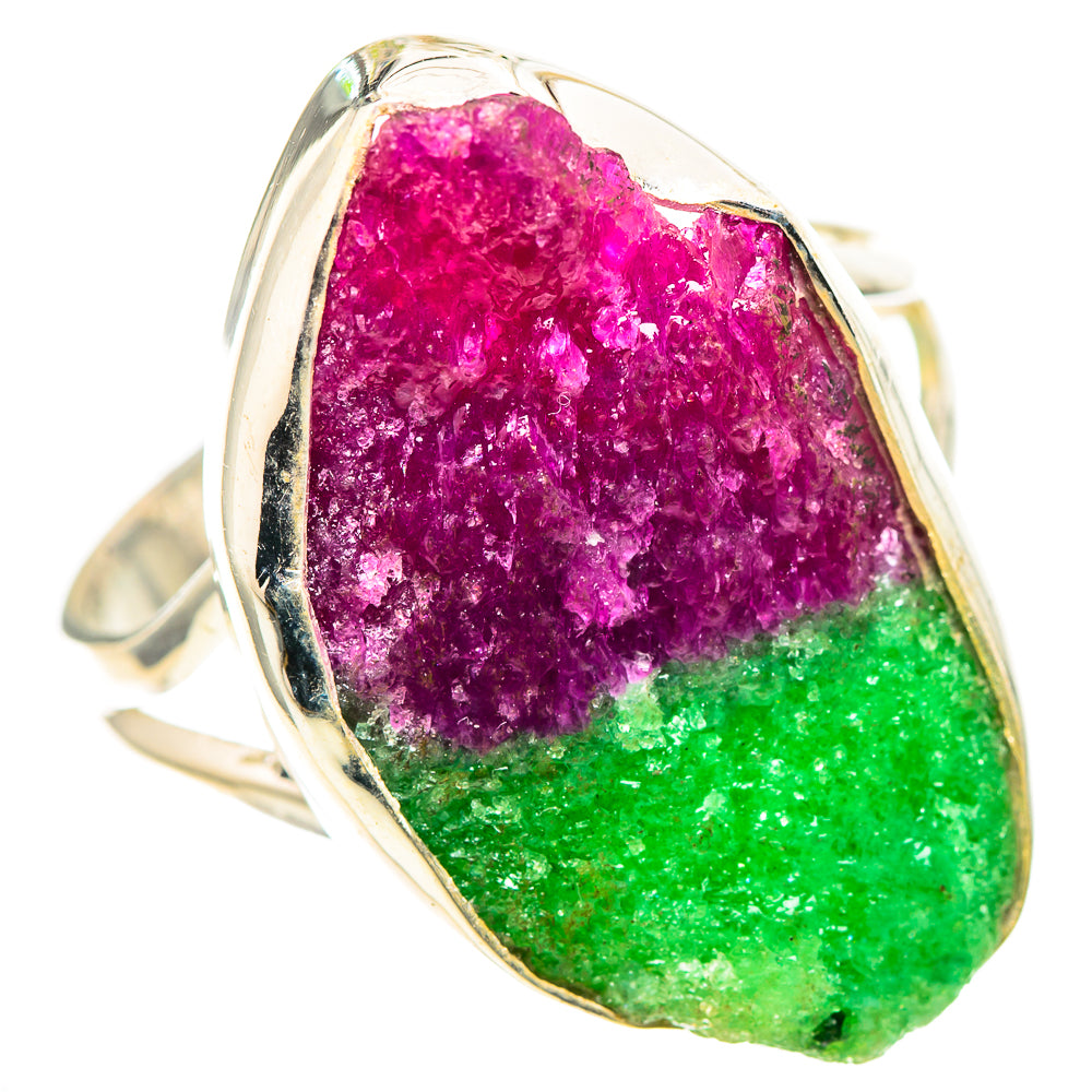 Large Rough Ruby Zoisite Ring Size 11.75 (925 Sterling Silver) RING136960