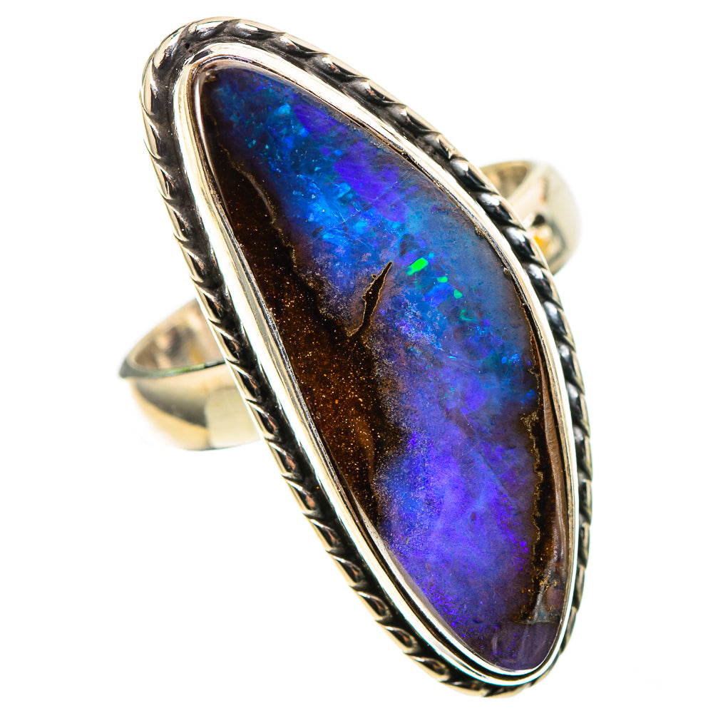 Boulder Opal 925 Sterling Silver Ring Size 6.25 (925 Sterling Silver) RING137692