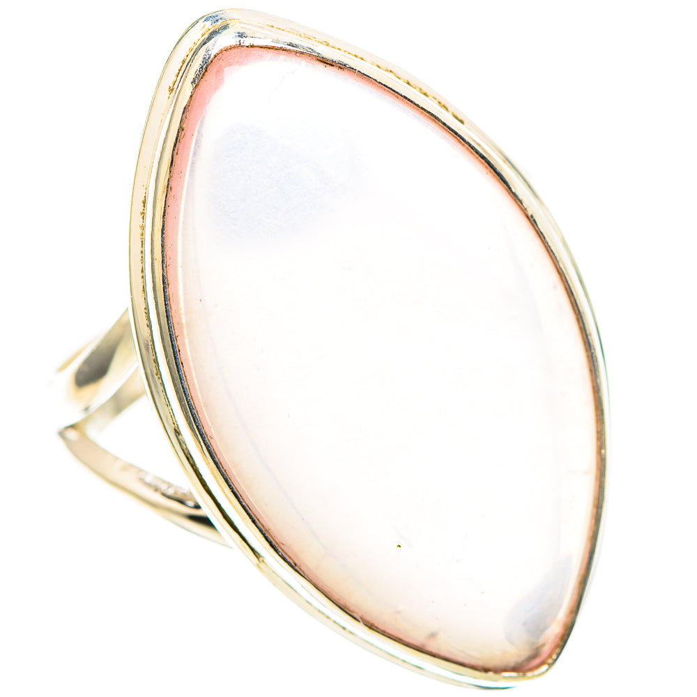 Large Rose Quartz Ring Size 9 (925 Sterling Silver) RING136927