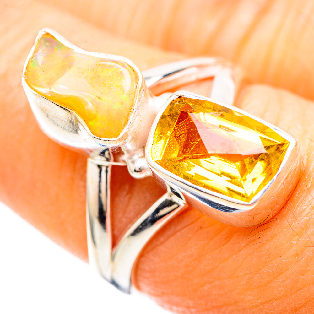 Faceted Citrine Ring Size 7.25 (925 Sterling Silver) RING136408
