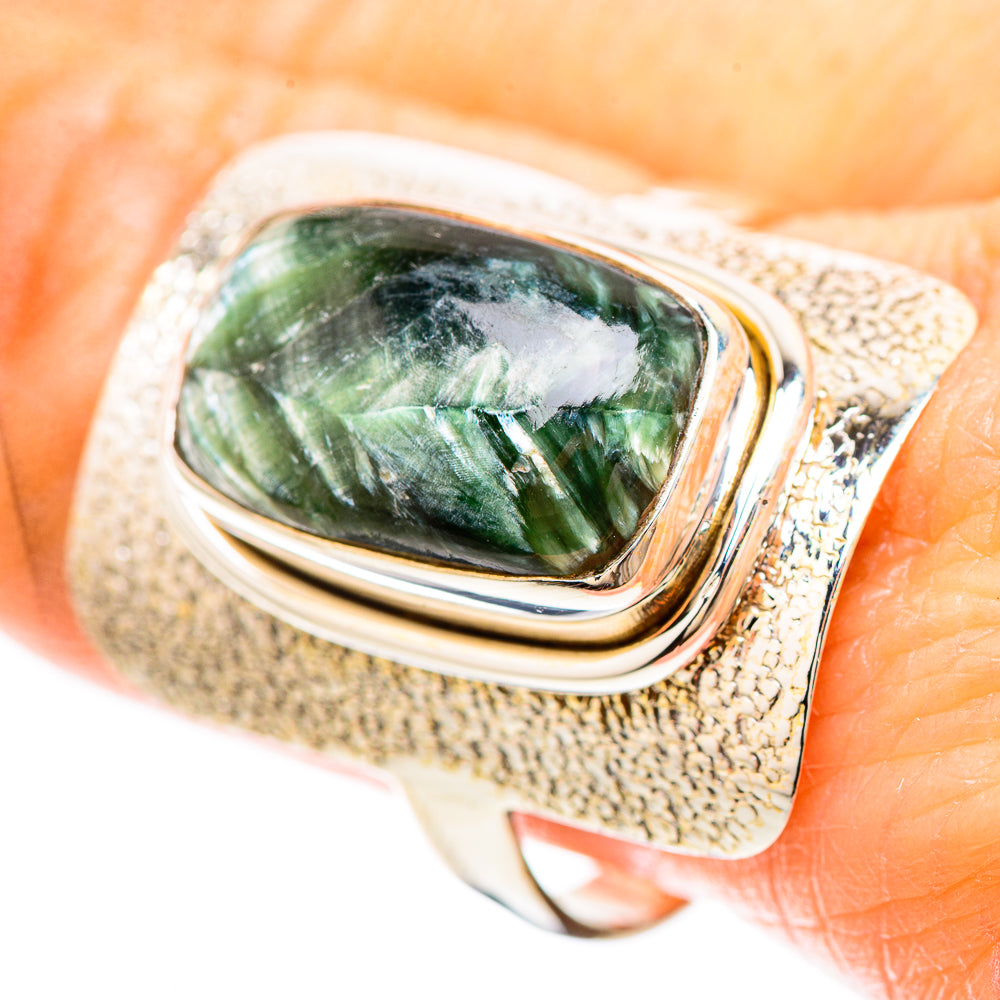 Seraphinite Ring Size 10.25 (925 Sterling Silver) RING137008