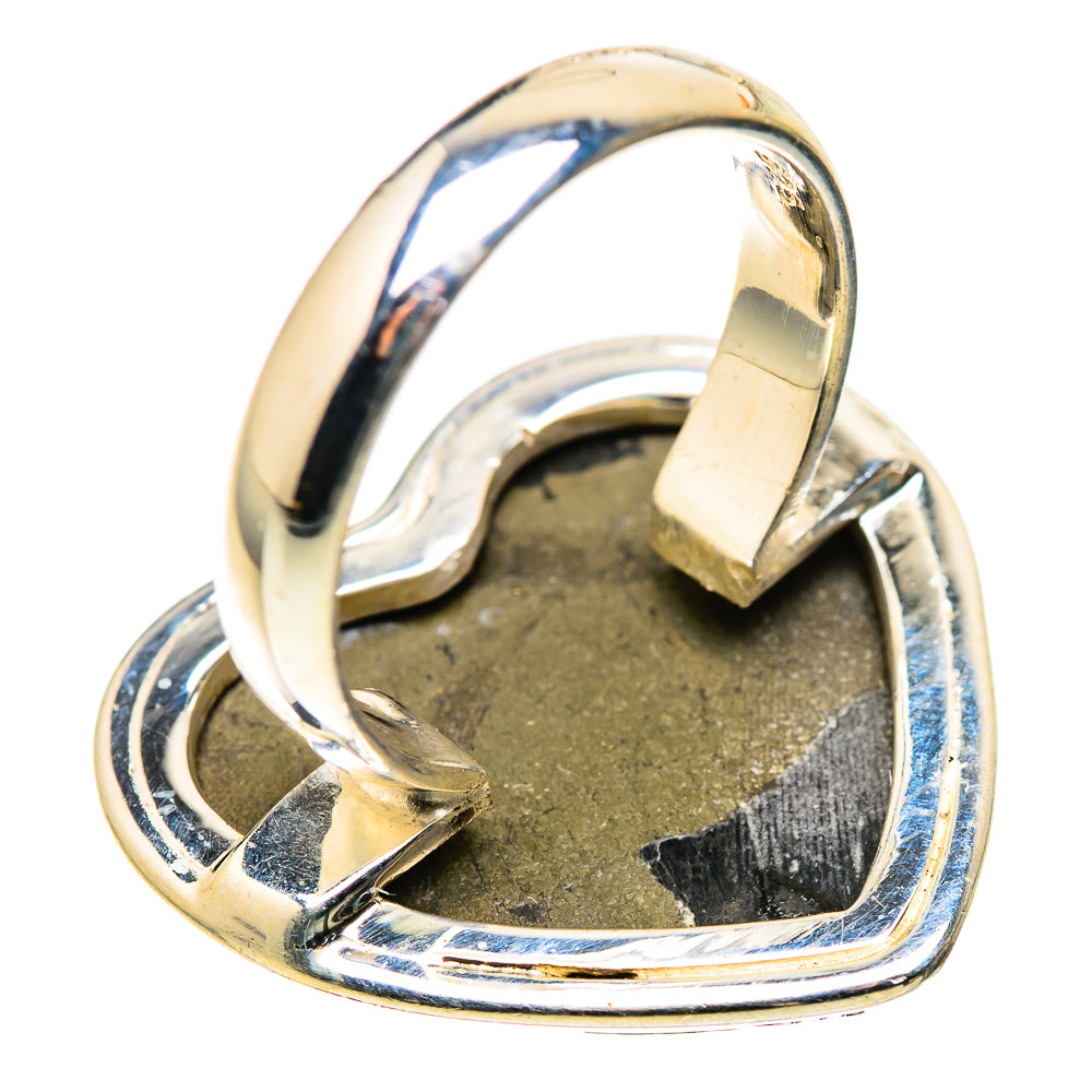 Pyrite In Black Onyx Ring Size 6 (925 Sterling Silver) RING136148