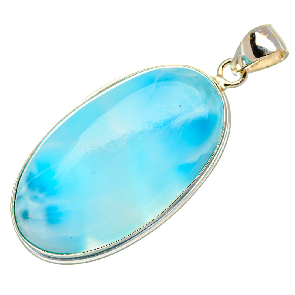 Larimar Pendant 1 7/8" (925 Sterling Silver) PD37447