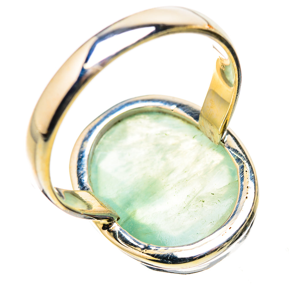 Anasilvercos Prehnite Ring Size 10.75 (925 Sterling Silver)