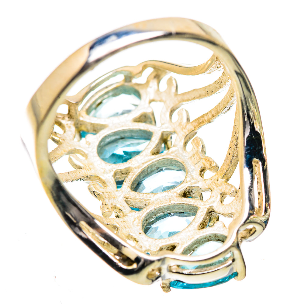 Blue Topaz Ring Size 7.25 (925 Sterling Silver) RING135821