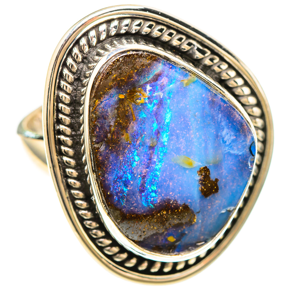 Boulder Opal 925 Sterling Silver Ring Size 6.5 (925 Sterling Silver) RING137305
