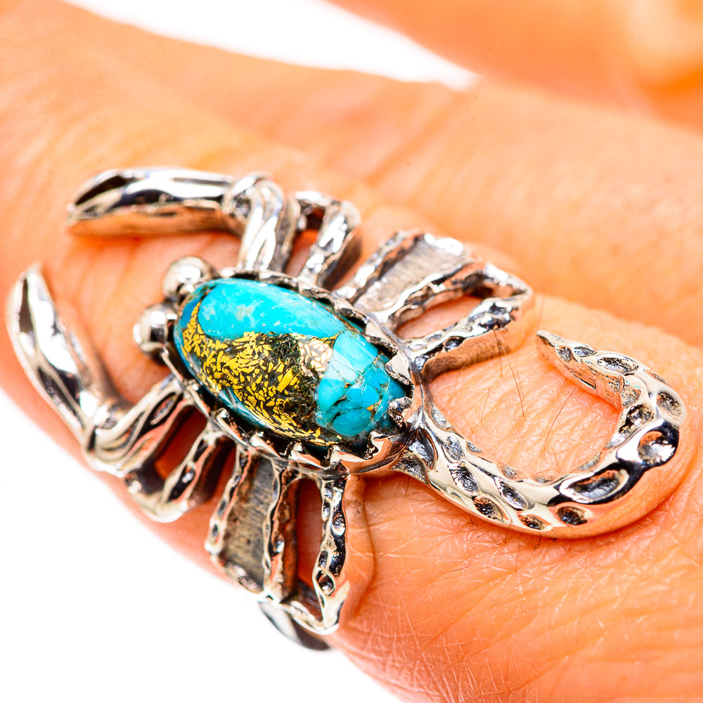Kingman Mohave Turquoise Ring Size 7.25 (925 Sterling Silver) RING136054