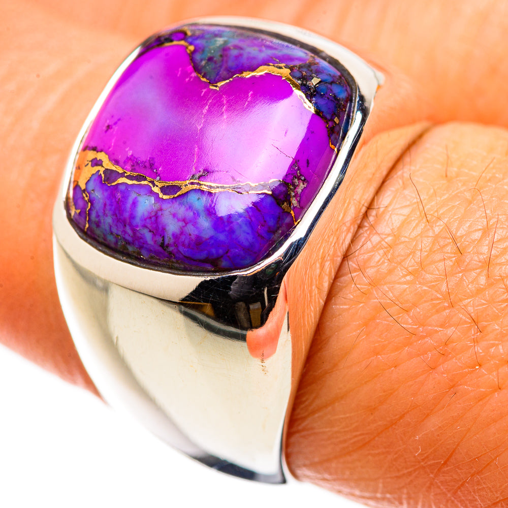 Purple Copper Composite Turquoise Ring Size 8 (925 Sterling Silver) RING134774