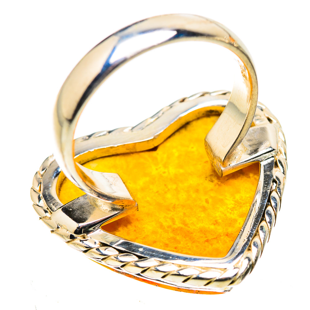 Large Bumblebee Jasper Ring Size 6.25 (925 Sterling Silver) RING135576