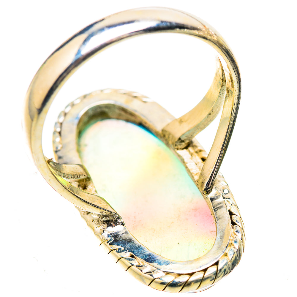 Aura Opal 925 Sterling Silver Ring Size 7.25 Ana Co R135232