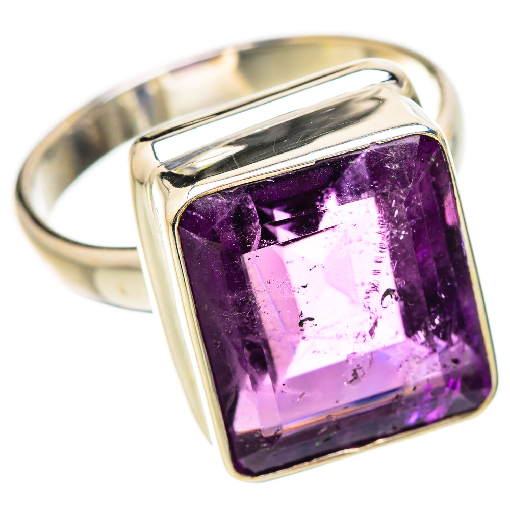Faceted Amethyst Ring Size 9 (925 Sterling Silver) RING135199