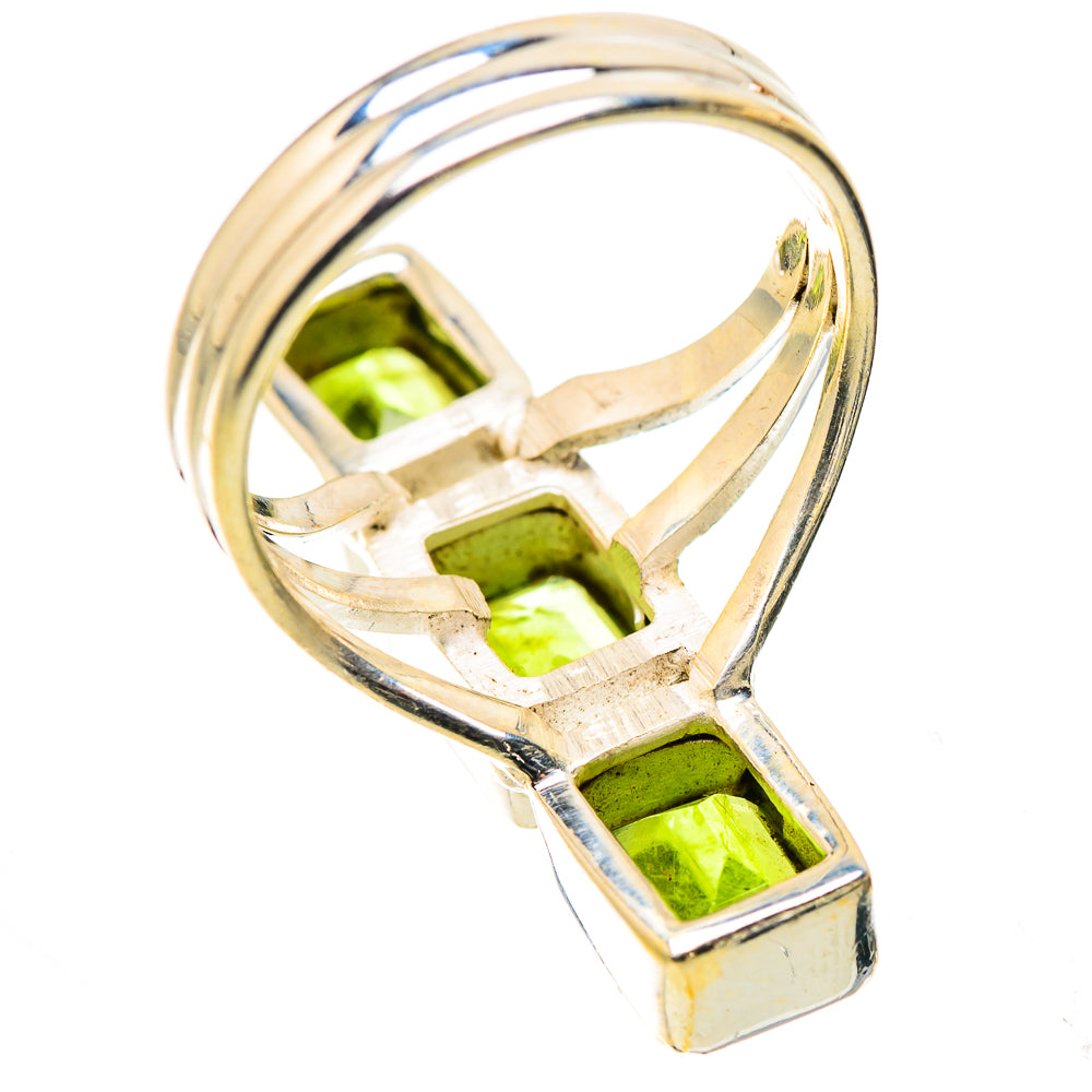 Anasilvercos Peridot Ring Size 7.5 (925 Sterling Silver)
