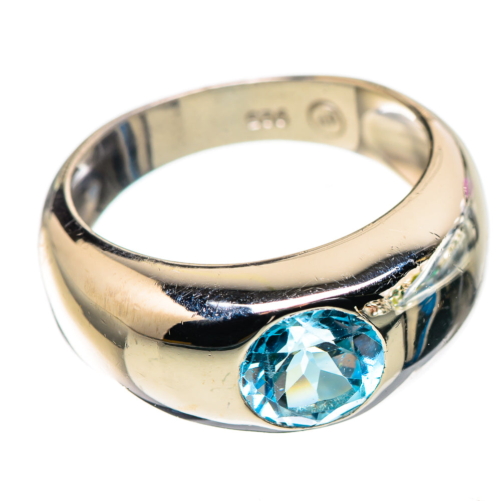 Blue Topaz Ring Size 6.5 (925 Sterling Silver) RING136042