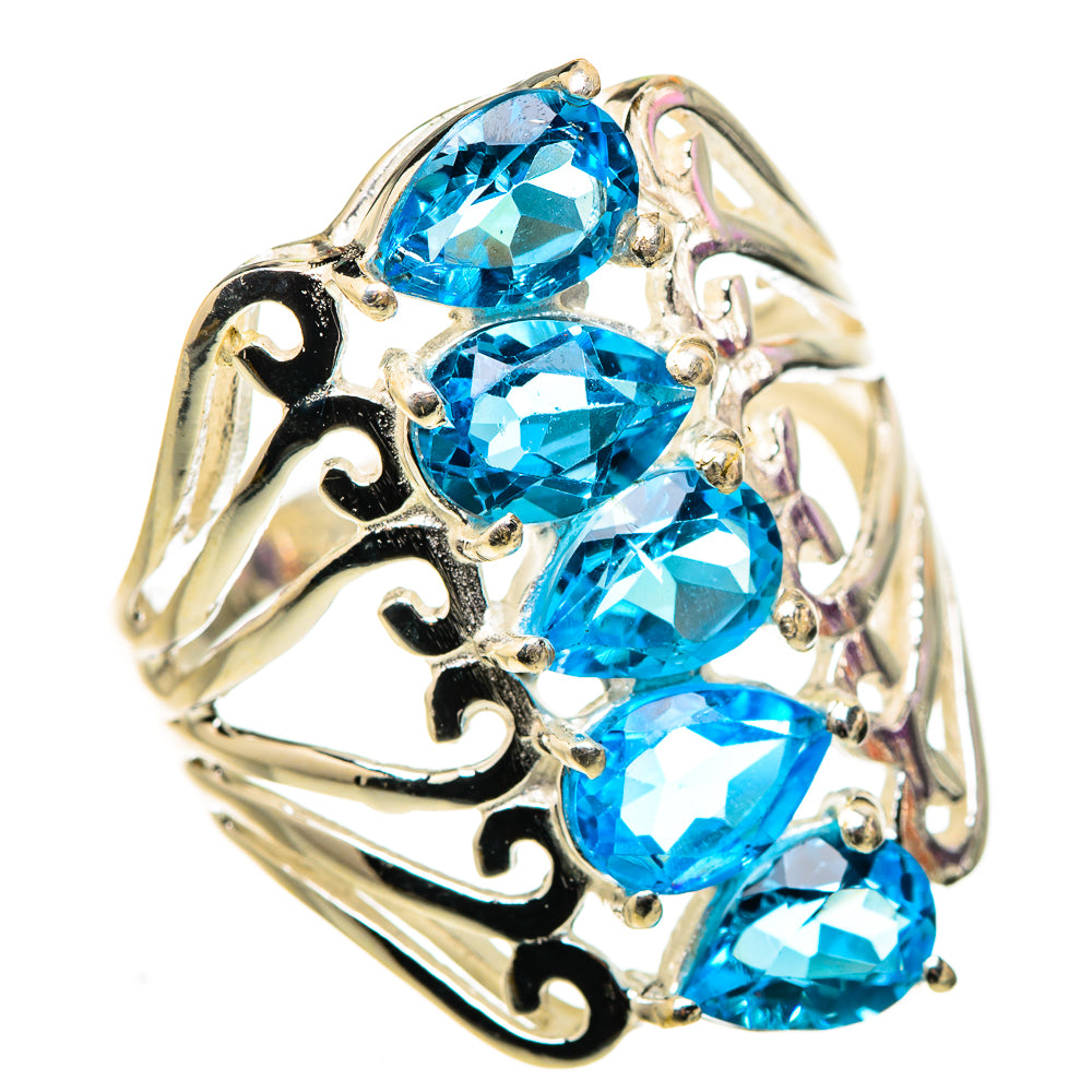 Blue Topaz Ring Size 8 (925 Sterling Silver) RING134883