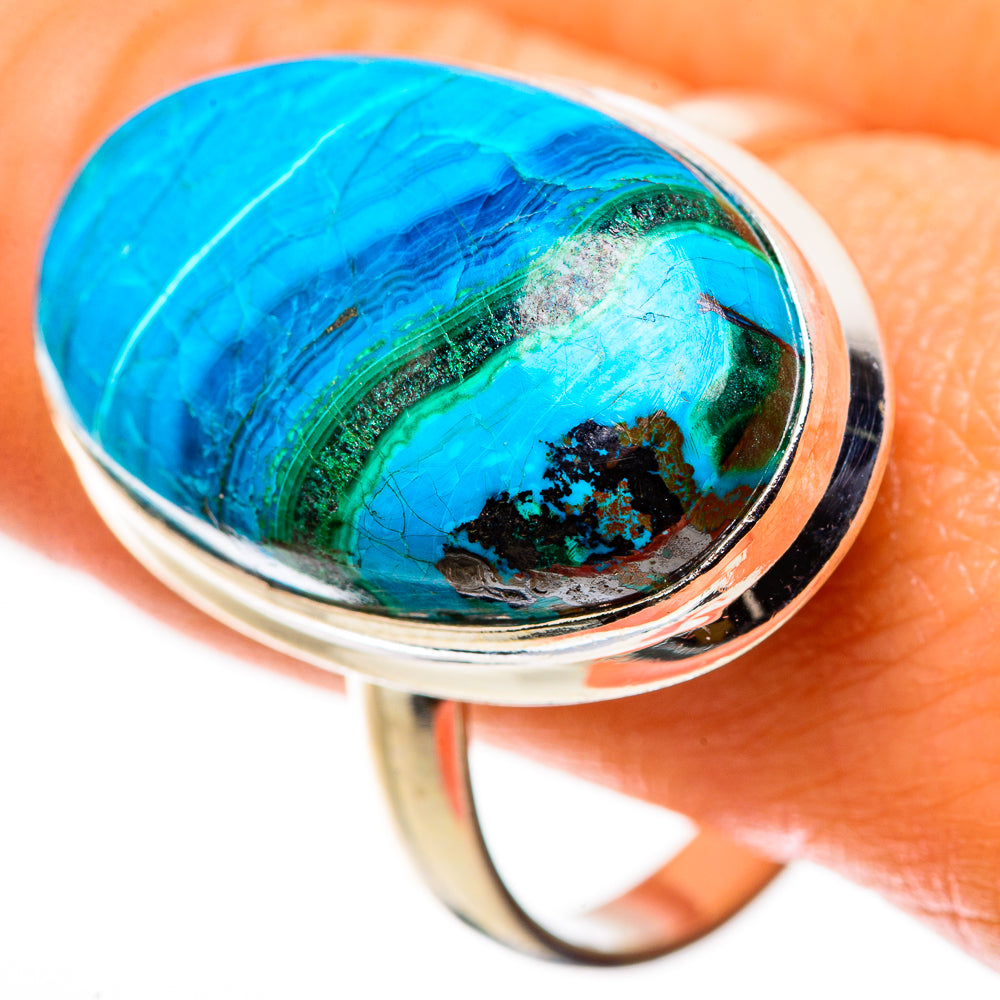 Malachite In Chrysocolla Ring Size 12.75 (925 Sterling Silver) RING134929