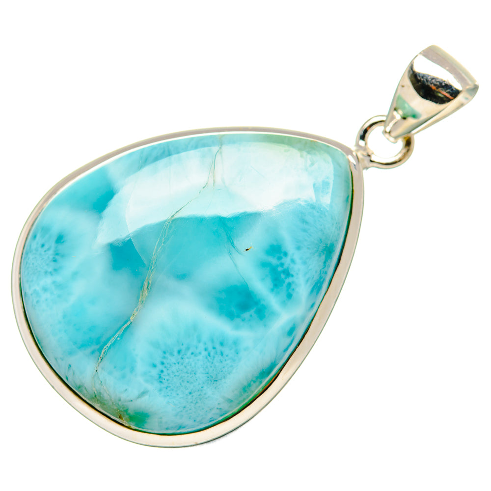 Larimar Pendant 1 3/4" (925 Sterling Silver) PD36874
