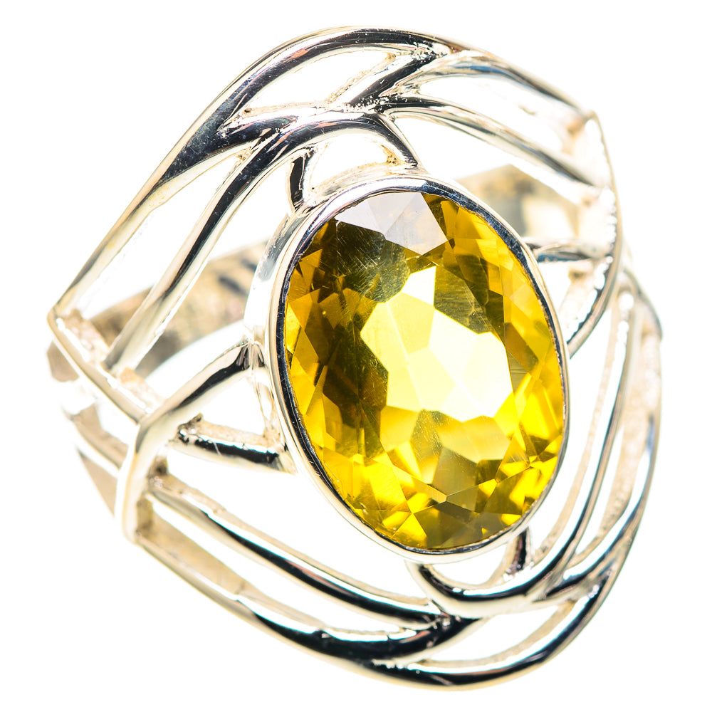 Faceted Citrine Ring Size 9 (925 Sterling Silver) RING136797