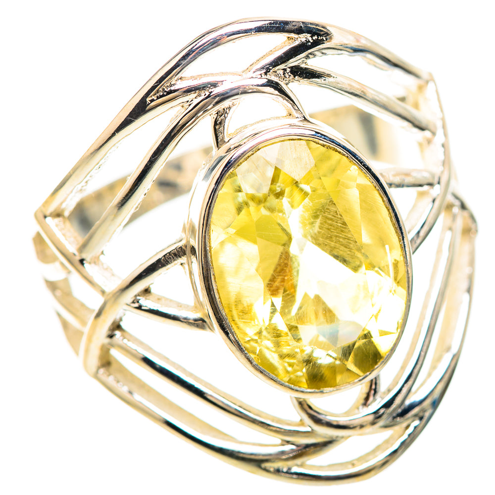 Faceted Citrine Ring Size 9.75 (925 Sterling Silver) RING136411