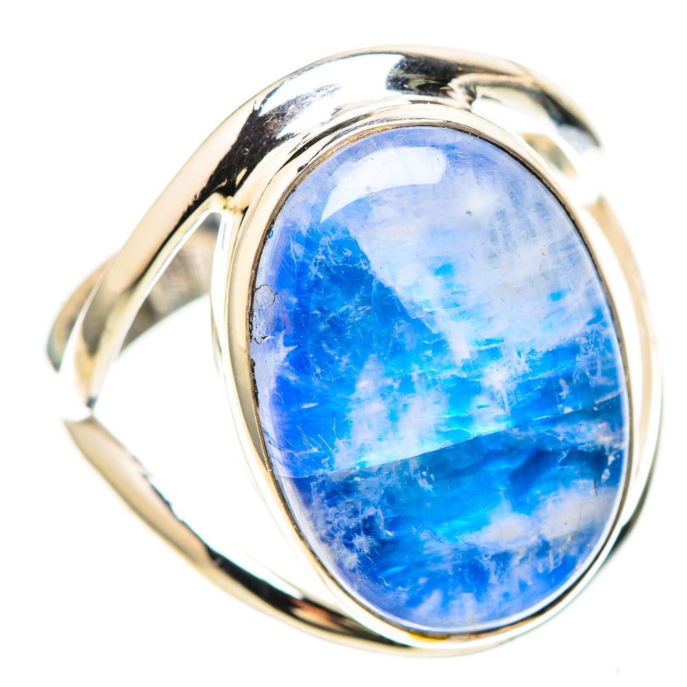 Rainbow Moonstone 925 Sterling Silver Ring Size 9 (925 Sterling Silver) RING137203