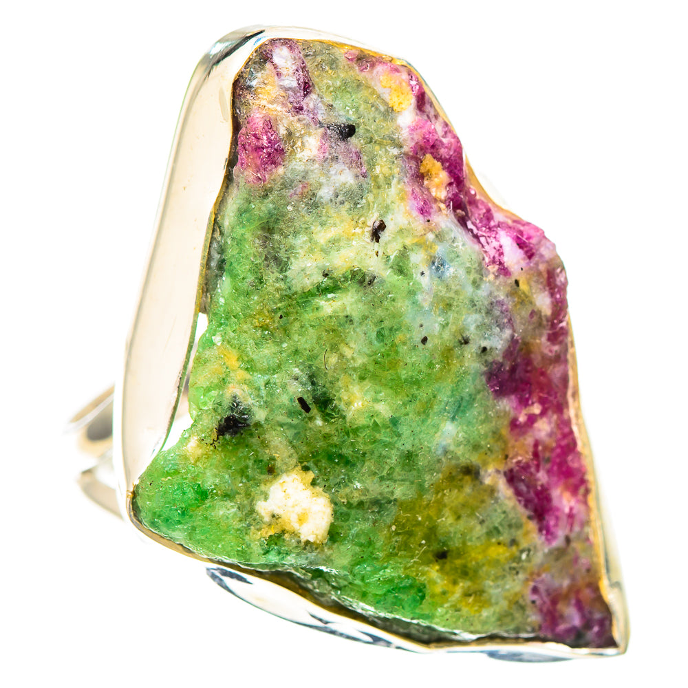 Large Rough Ruby Zoisite 925 Sterling Silver Ring Size 9.25 (925 Sterling Silver) RING137359