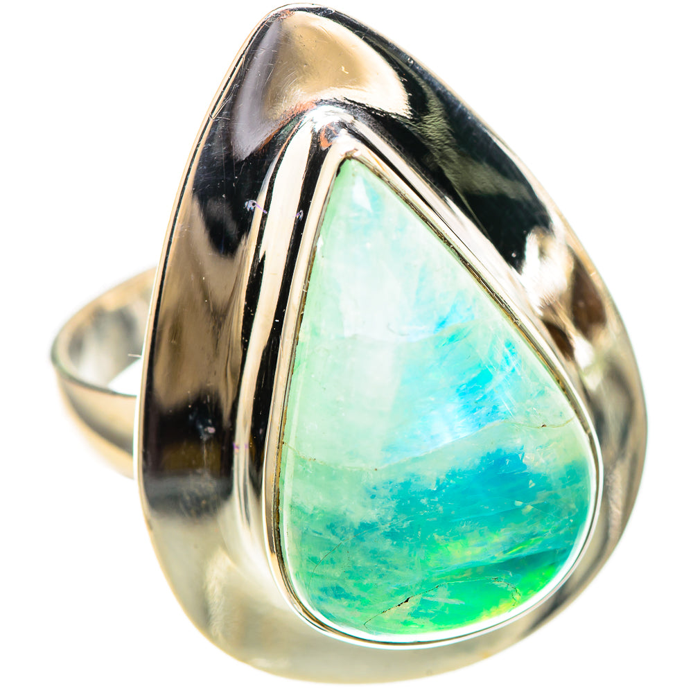 Green Moonstone Ring Size 7.75 (925 Sterling Silver) RING136445