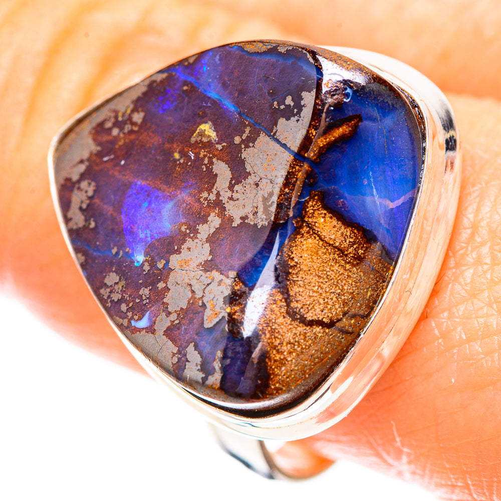 Boulder Opal Ring Size 10 (925 Sterling Silver) RING136677