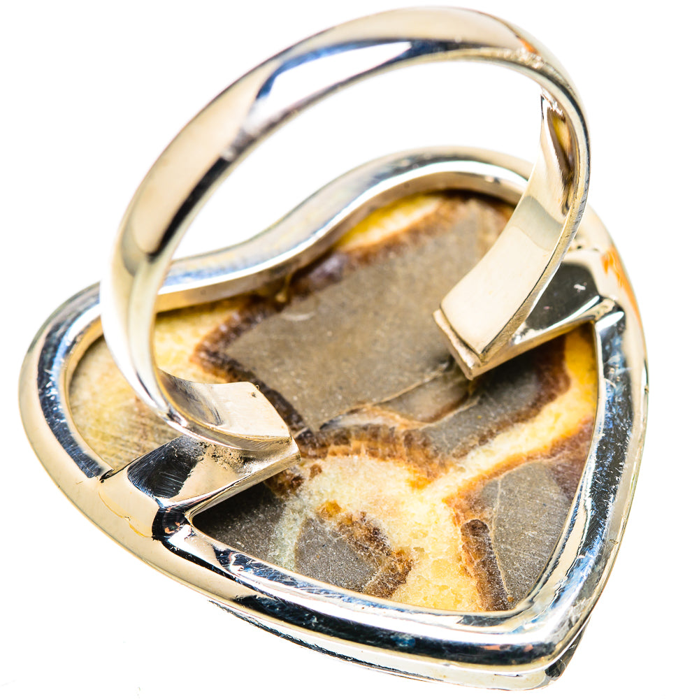 Large Septarian Nodule Ring Size 10.75 (925 Sterling Silver) RING135699