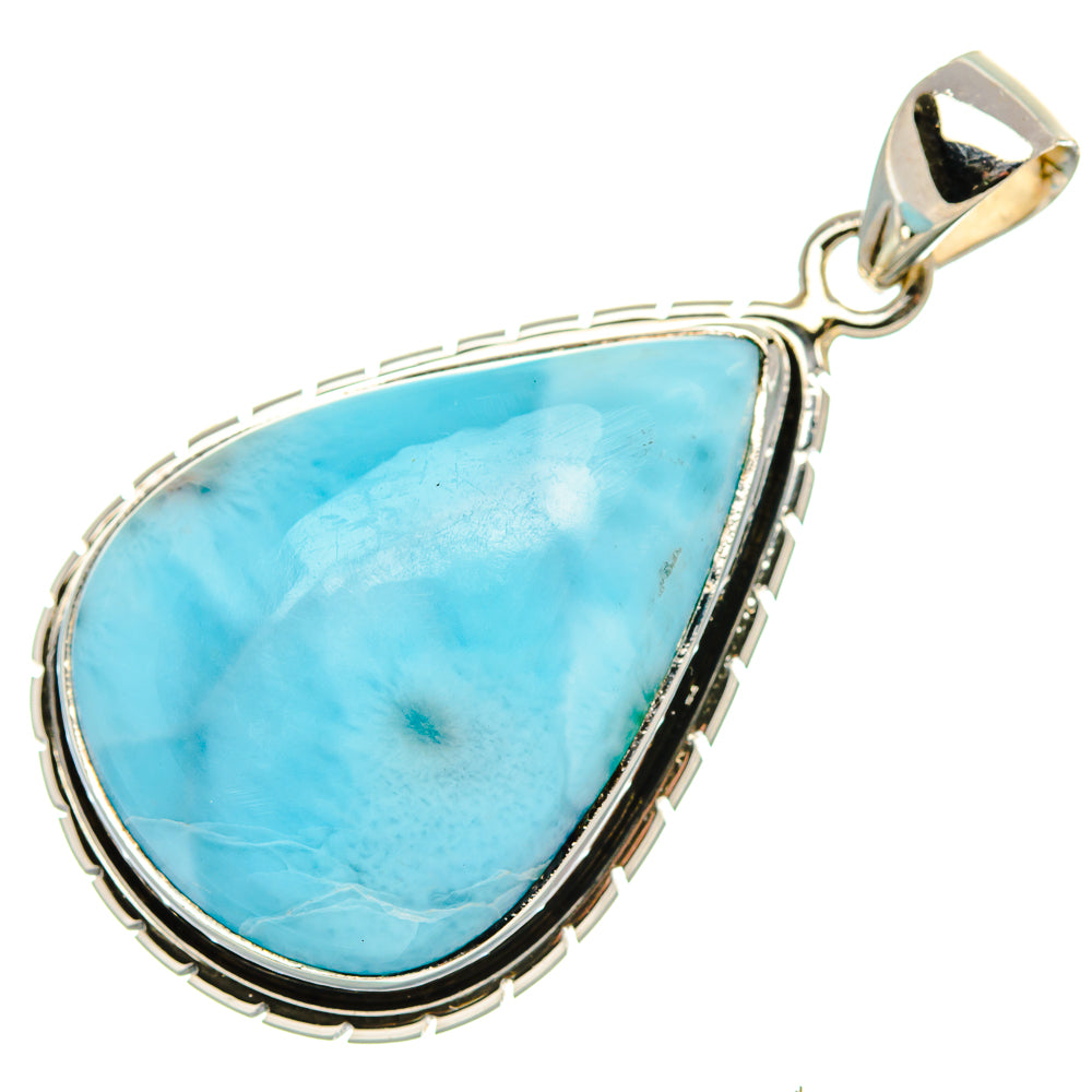 Larimar Pendant 1 5/8" (925 Sterling Silver) PD37470