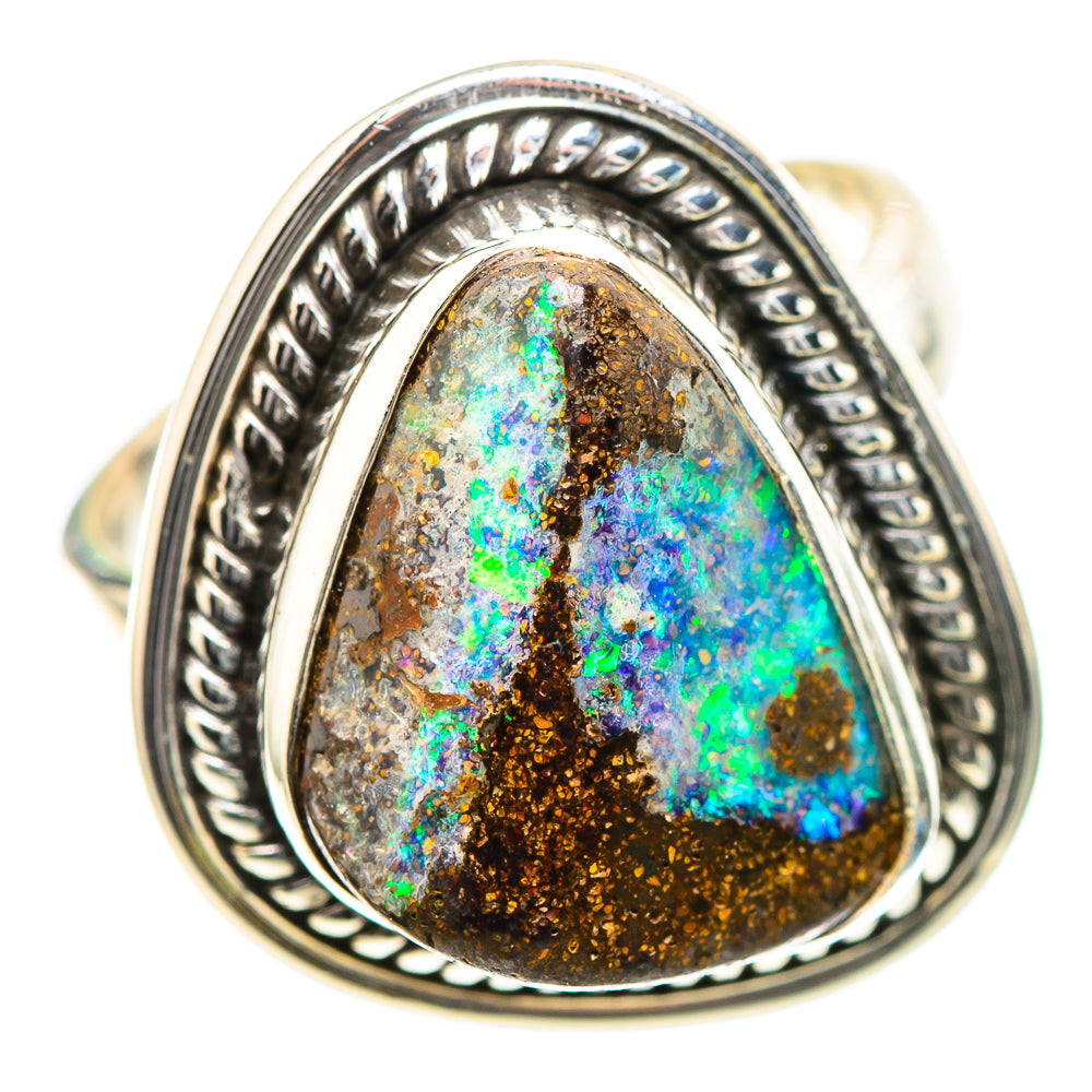 Boulder Opal Ring Size 6 (925 Sterling Silver) RING136729