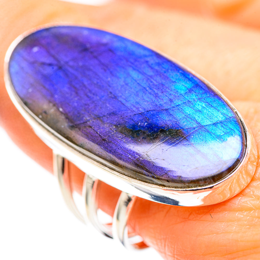 Large Labradorite 925 Sterling Silver Ring Size 10 (925 Sterling Silver) RING137586