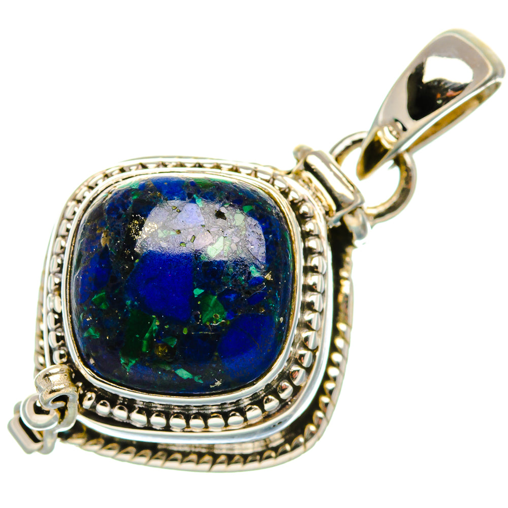 Poison Azurite Pendant 1 1/4" (925 Sterling Silver) PD37609