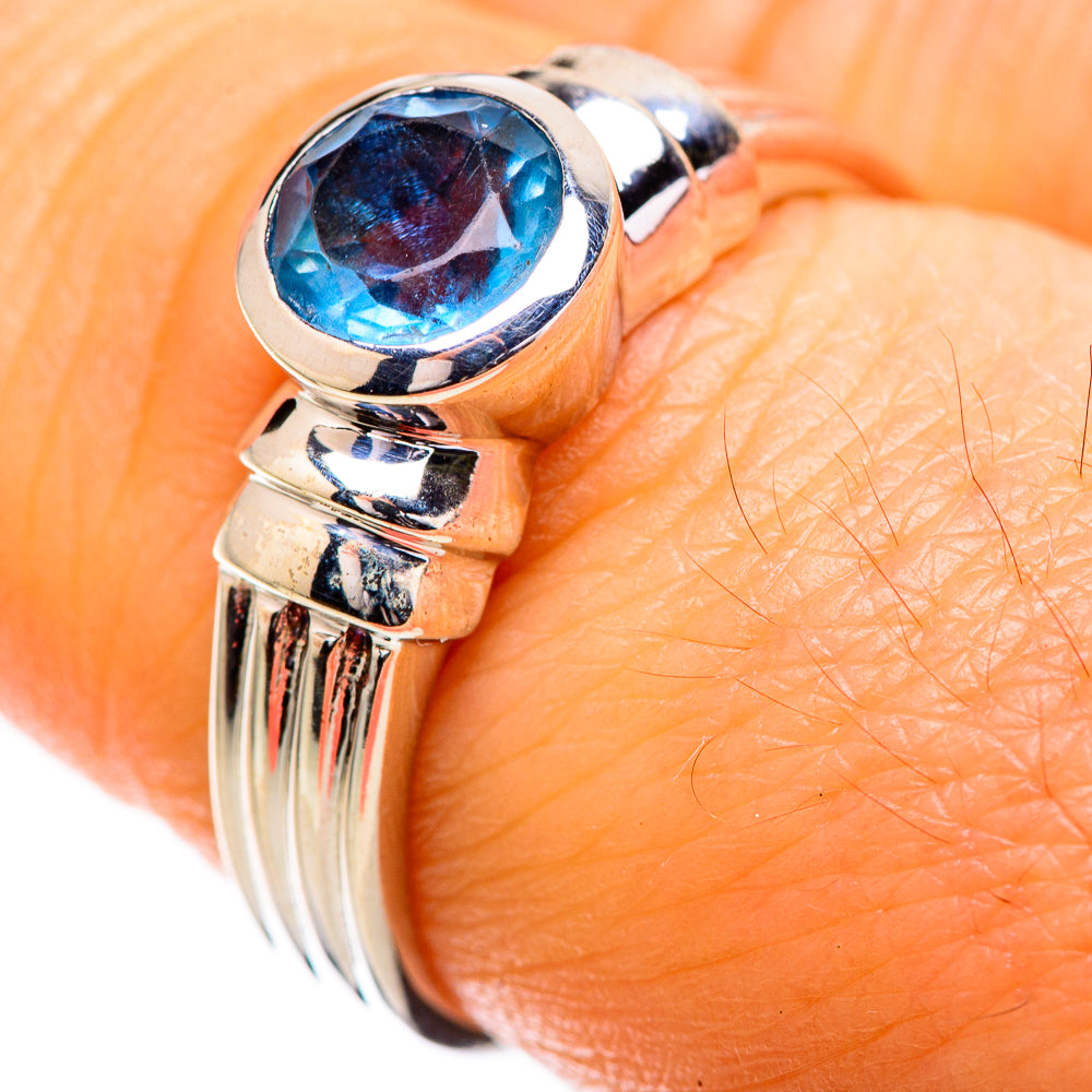 Blue Topaz Ring Size 8 (925 Sterling Silver) RING135823