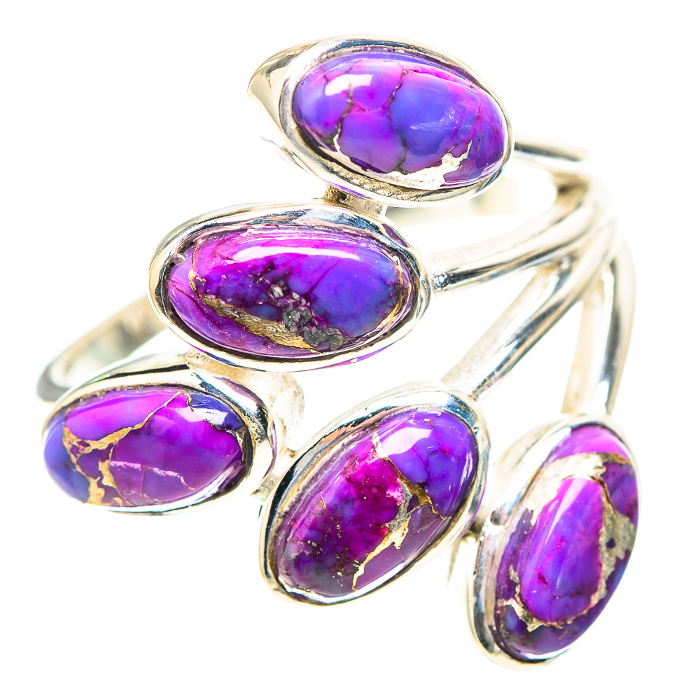 Purple Copper Composite Turquoise 925 Sterling Silver Ring Size 8 (925 Sterling Silver) RING137287