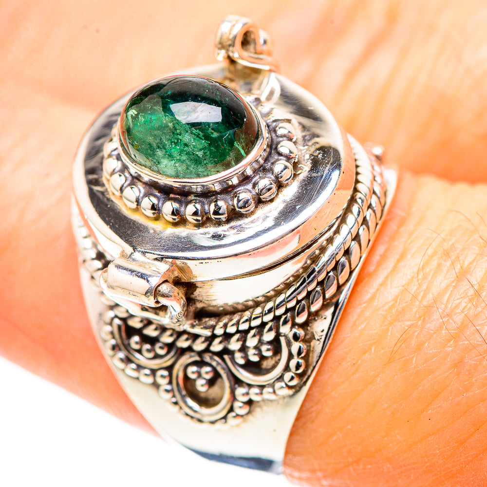 Poison Green Tourmaline 925 Sterling Silver Ring Size 8 (925 Sterling Silver) RING137308