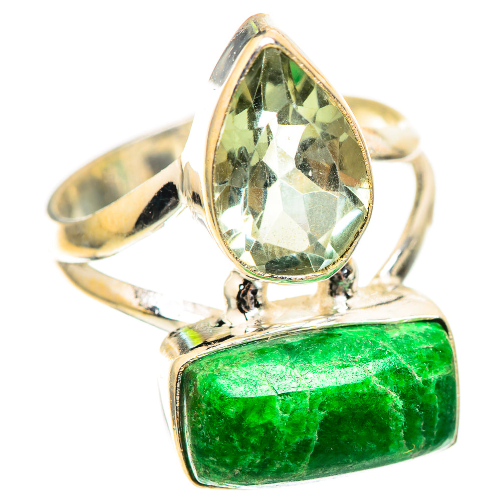 Maw Sit Sit, Green Amethyst 925 Sterling Silver Ring Size 7.5 Ana Co R136330