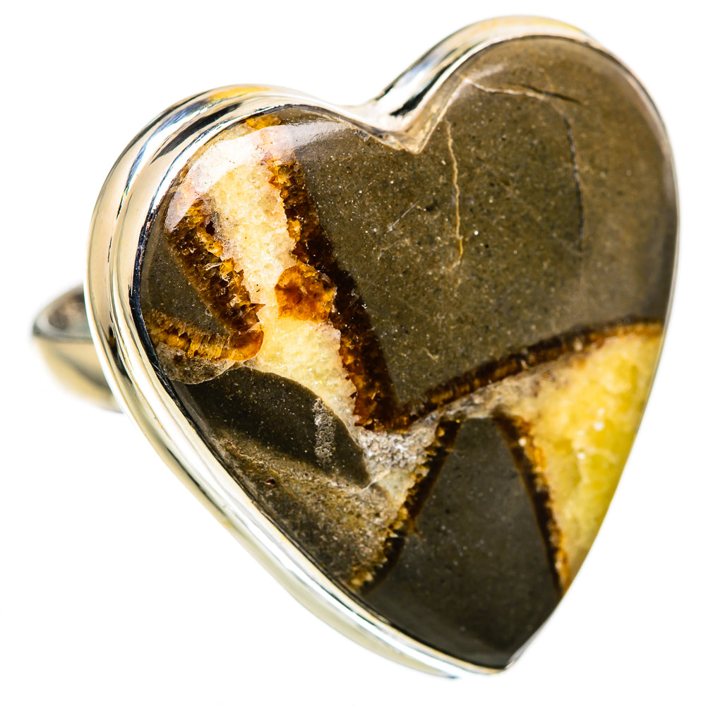 Large Septarian Nodule Ring Size 10.75 (925 Sterling Silver) RING136142