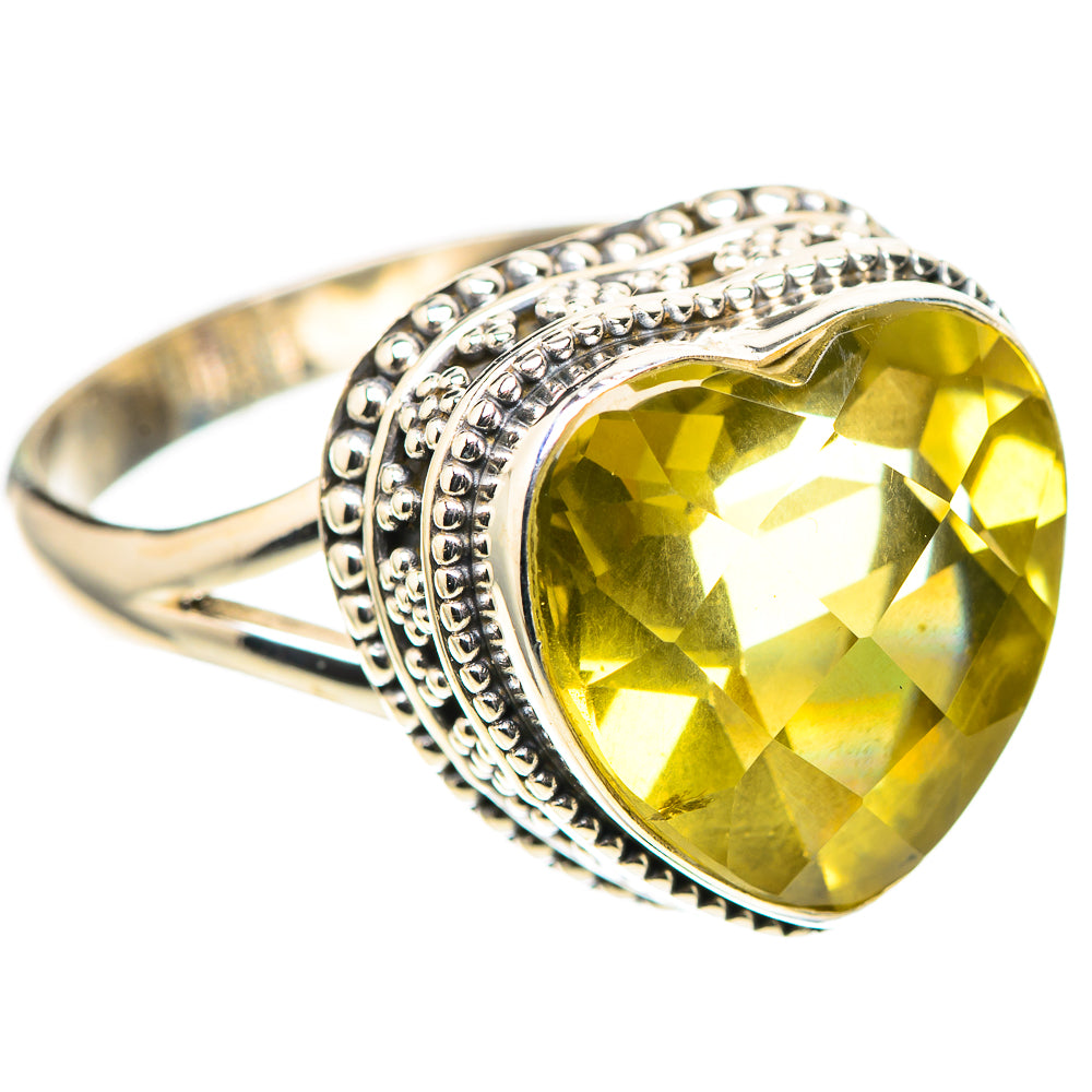 Faceted Citrine 925 Sterling Silver Ring Size 11 (925 Sterling Silver) RING137406