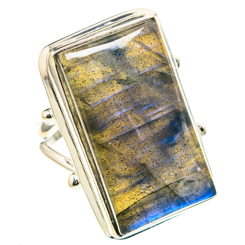 Large Labradorite Ring Size 7 (925 Sterling Silver) RING136942