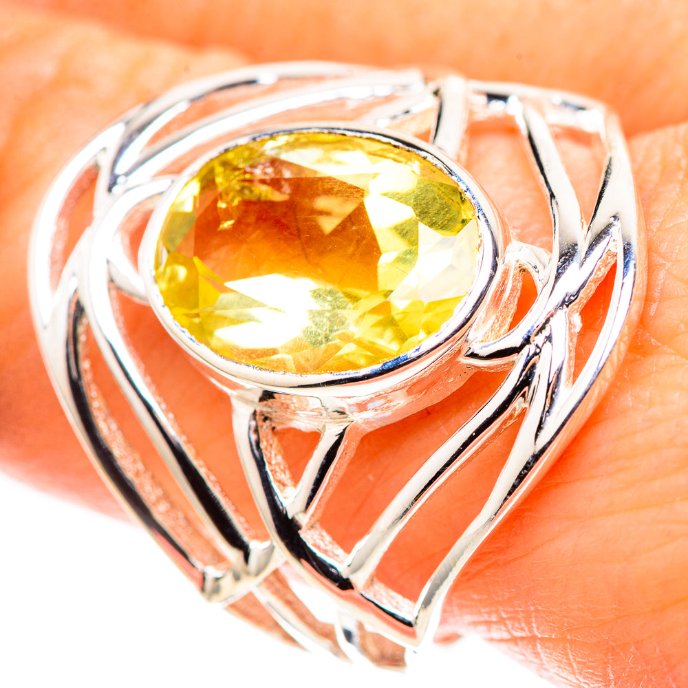 Faceted Citrine Ring Size 8.5 (925 Sterling Silver) RING136831