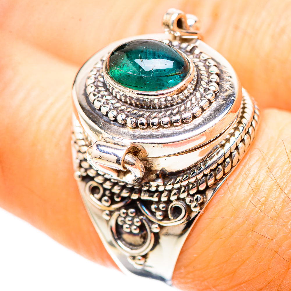 Poison Green Tourmaline 925 Sterling Silver Ring Size 8 (925 Sterling Silver) RING137173