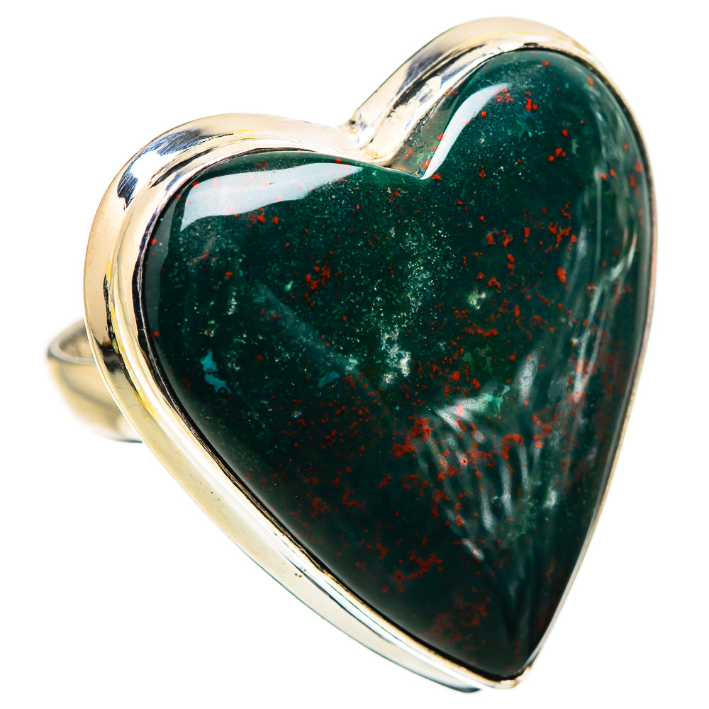 Large Bloodstone Ring Size 10 (925 Sterling Silver) RING135558