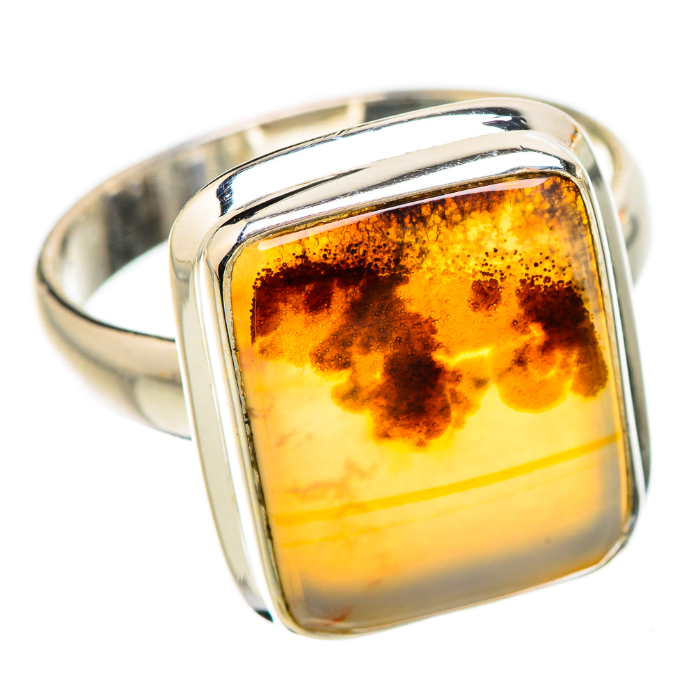Scenic Dendritic Agate Ring Size 9 (925 Sterling Silver) RING135218