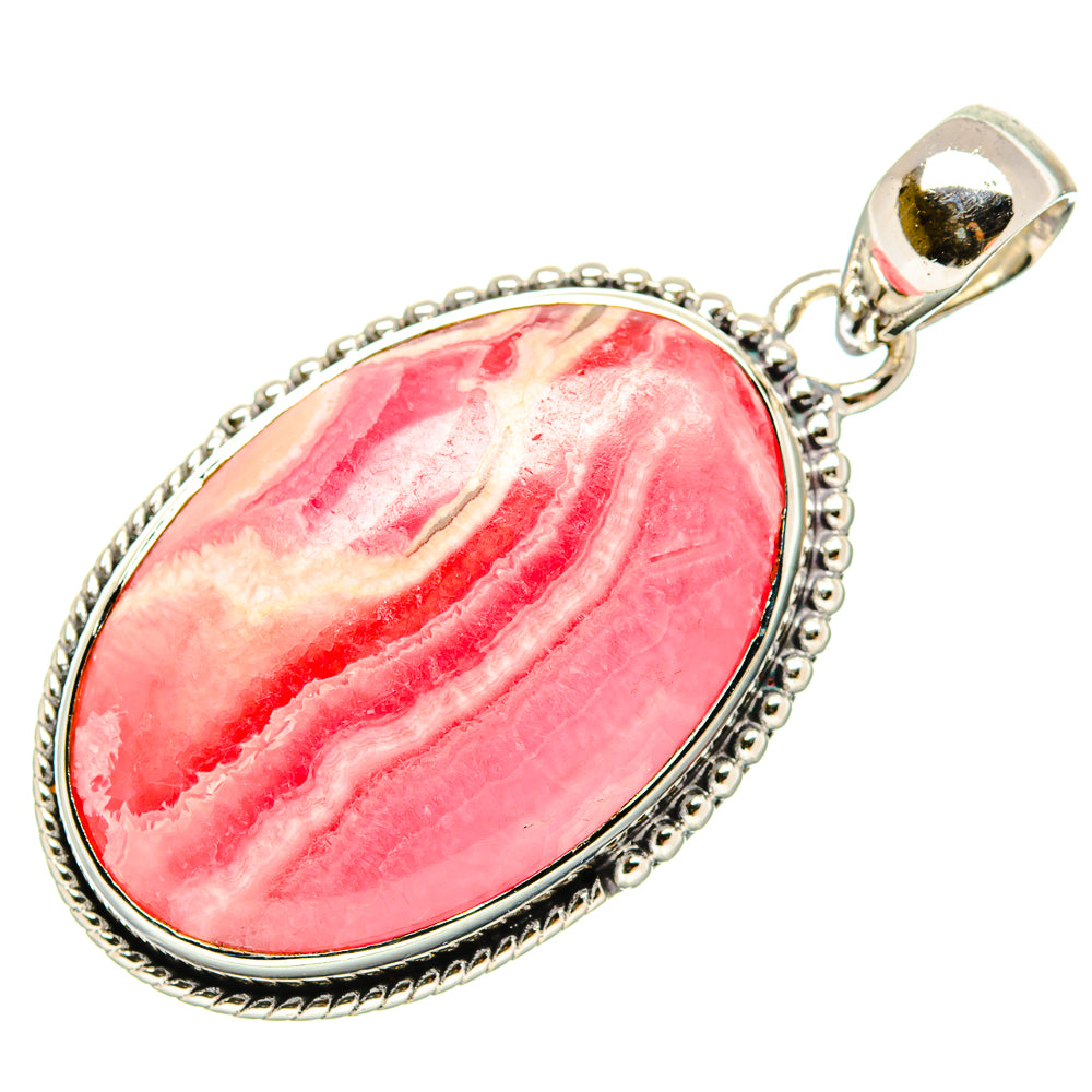 Rhodochrosite Pendant 1 3/4" (925 Sterling Silver) PD36357