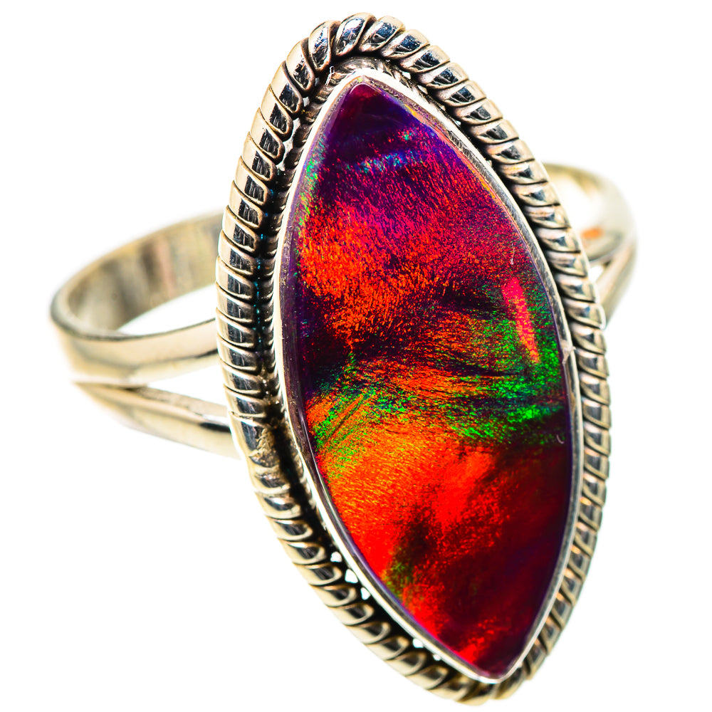 Anasilvercos Aura Opal Ring Size 11.5 (925 Sterling Silver)