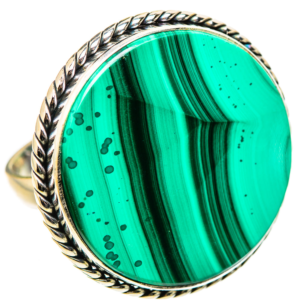 Malachite Ring Size 10 (925 Sterling Silver) RING134951