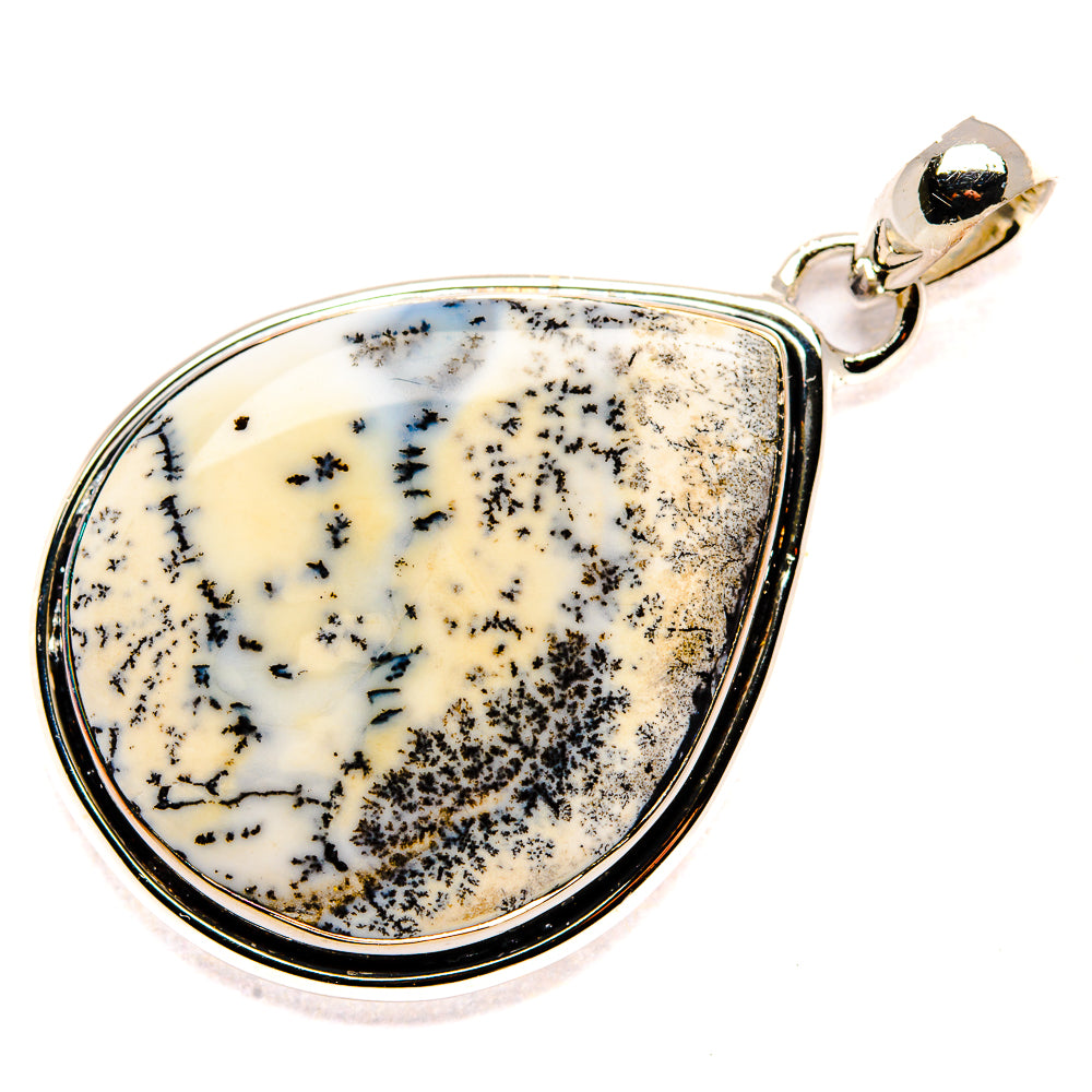 Dendritic Opal Pendant 1 3/4" (925 Sterling Silver) PD36781