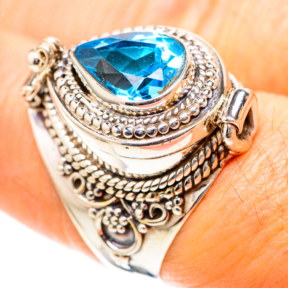 Poison Blue Topaz 925 Sterling Silver Ring Size 8 (925 Sterling Silver) RING137311